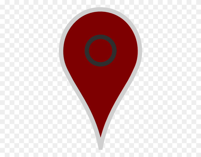 348x598 Google Map Pointer Brown Clip Art - Google Clip Art