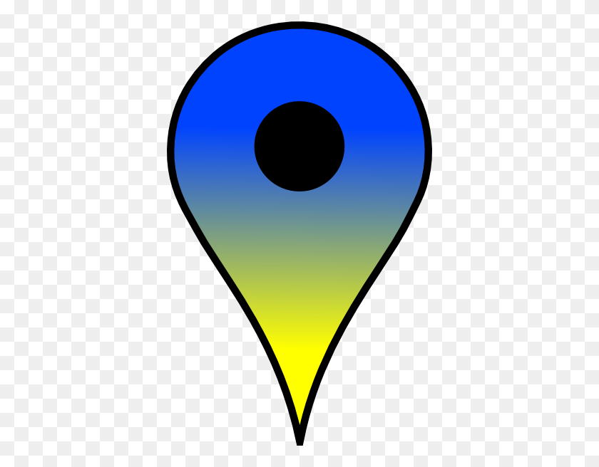 372x596 Google Map Pointer Yellow Clip Art At Clker Com Vector Map - Vet Tech Clipart