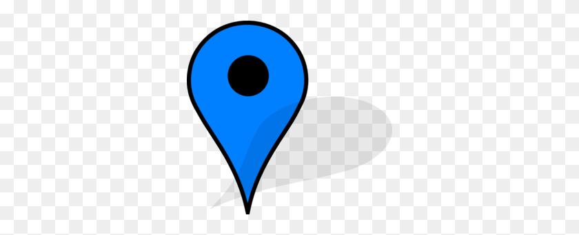298x282 Google Maps Pin Blue Clip Art - Location Clipart