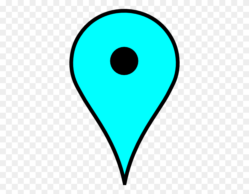 372x594 Google Maps Teal Pin Without Shadow Png Clip Arts For Web - Google Maps Pin PNG