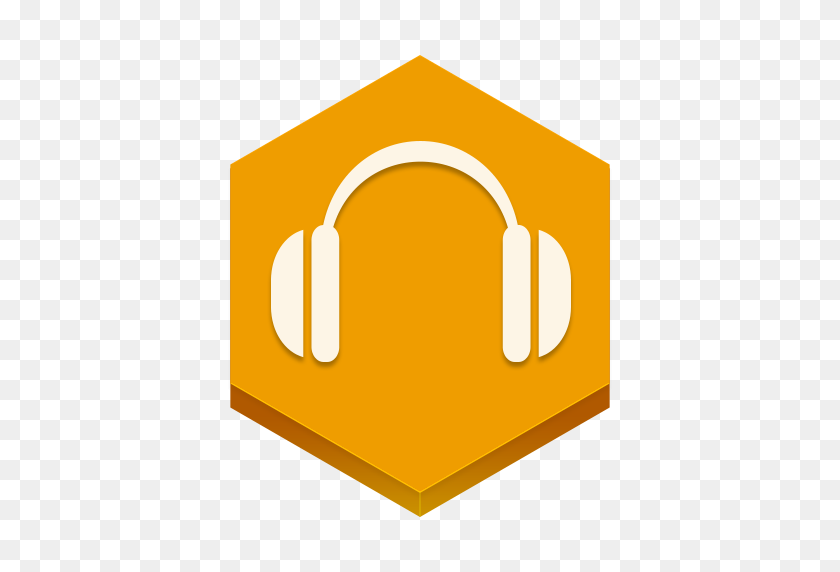 512x512 Google Play Music Icono Hexagonal Iconset - Google Play Png