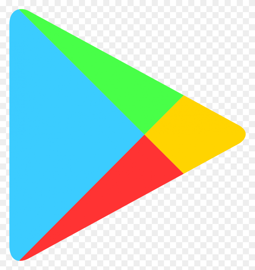958x1023 Google Play Png Logo - Play PNG