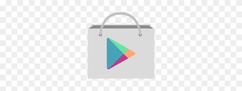 256x256 Значок Google Play Store В Простом Стиле - Значок Google Play Png