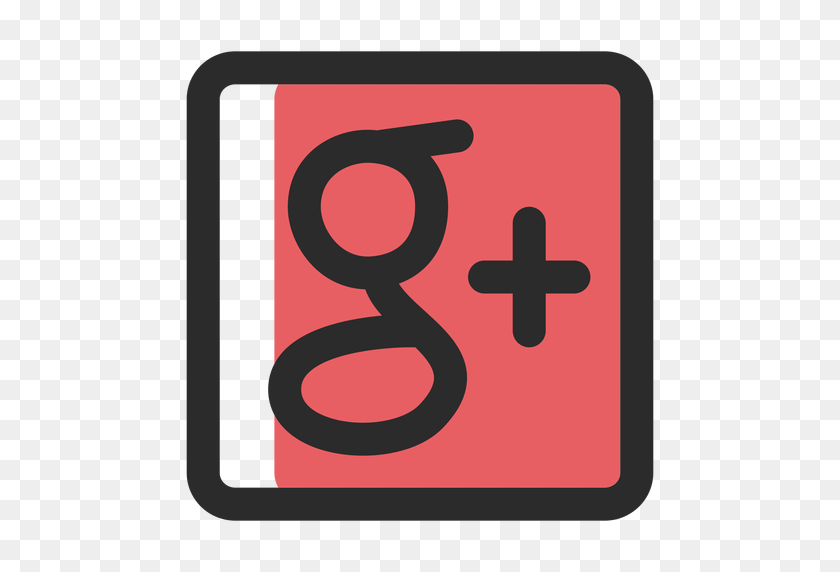 512x512 Icono De Trazo De Color De Google Plus - Icono De Google Plus Png