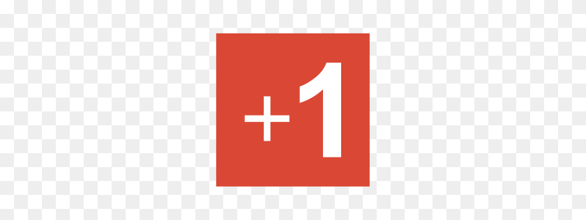 256x256 Значок Google Plus One, Набор Иконок Для Социальных Сетей Uiconstock - Плюс Png
