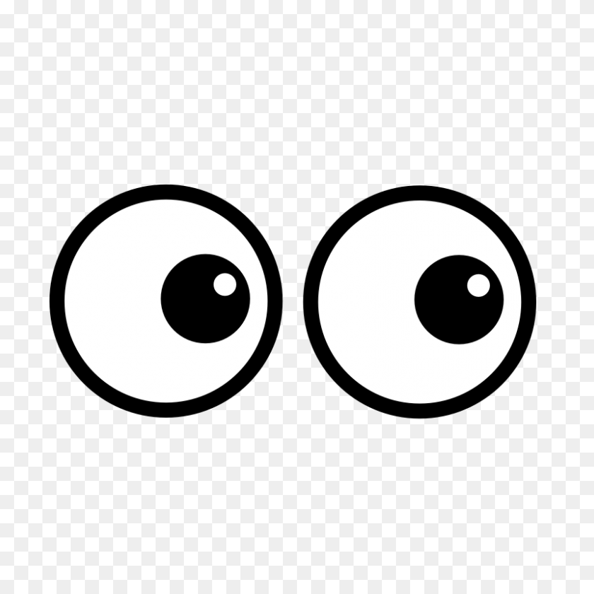 800x800 Googly Eyes Cartoon Clip Art - Googly Eye PNG