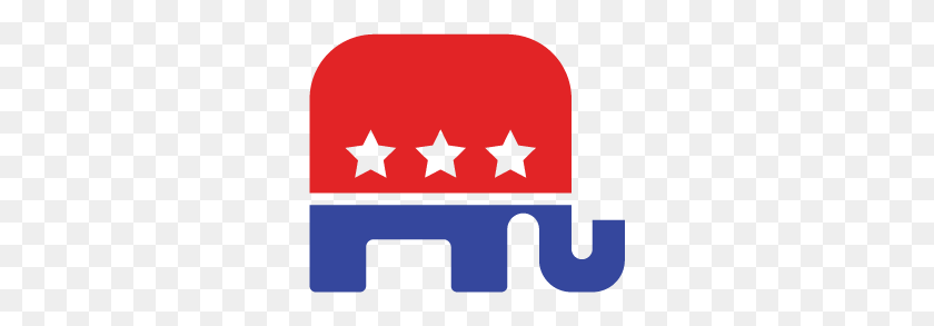284x233 Gop Primary Debate Ct - Republican Elephant PNG