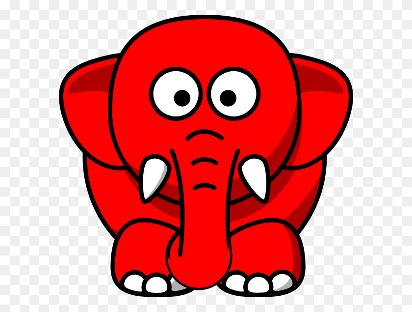 600x575 Gop Republican Elephant Clip Art - Republican Clipart