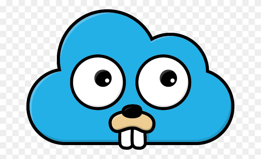 671x454 Gophercloud - Nube De Dibujos Animados Png