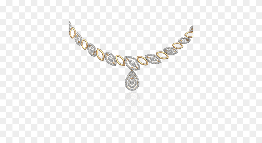 400x400 Великолепный Дизайн Бриллиантового Ожерелья В Ченнаи От Я Люблю Бриллианты - Бриллиантовое Ожерелье Png