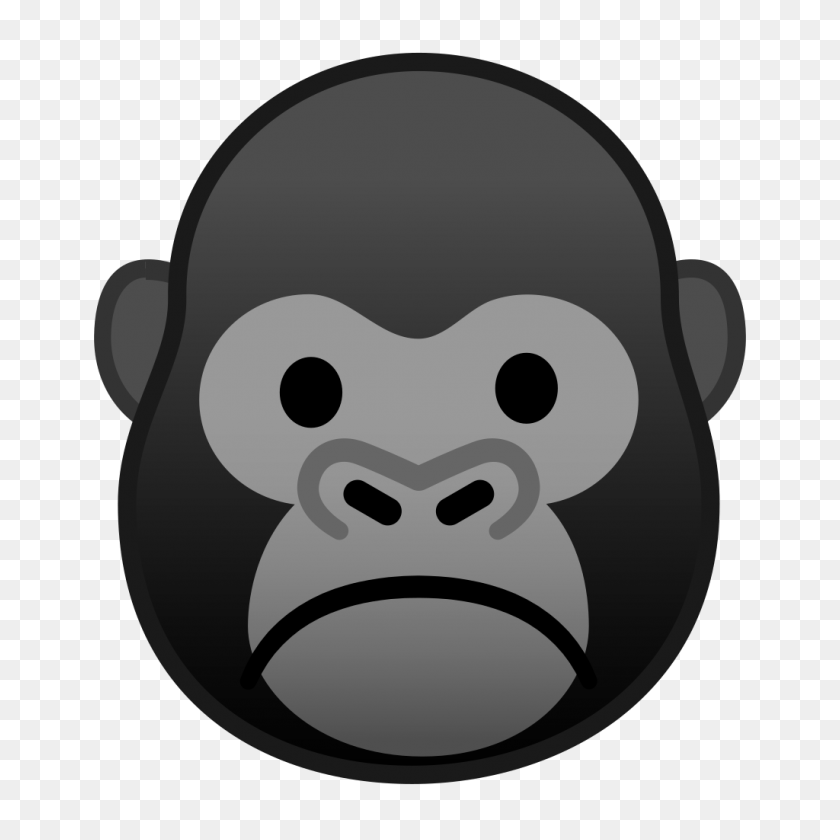 1024x1024 Gorilla Icon Noto Emoji Animals Nature Iconset Google - Gorilla PNG