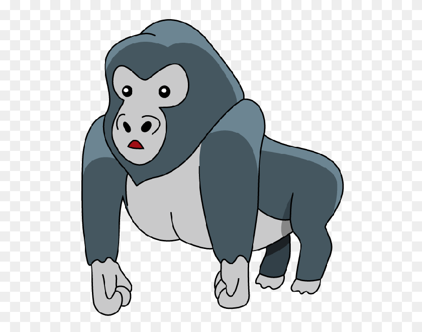 600x600 Gorilla King Kong Ape Clipart - Gorilla Clipart