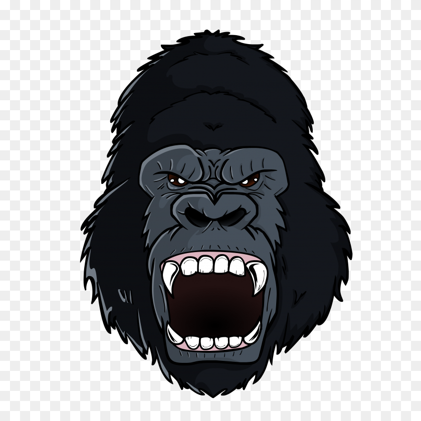 2738x2738 Gorila Samsung Galaxy Ape De Dibujos Animados - Gorila Png