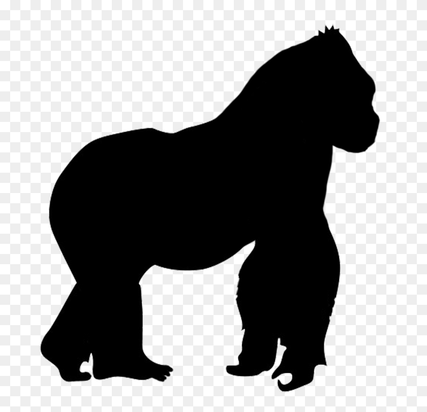 709x751 Gorilla Silhouette Design - Trojan Horse Clipart