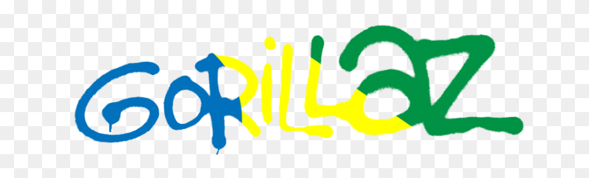 856x214 Gorillaz Brasil - Logotipo De Gorillaz Png