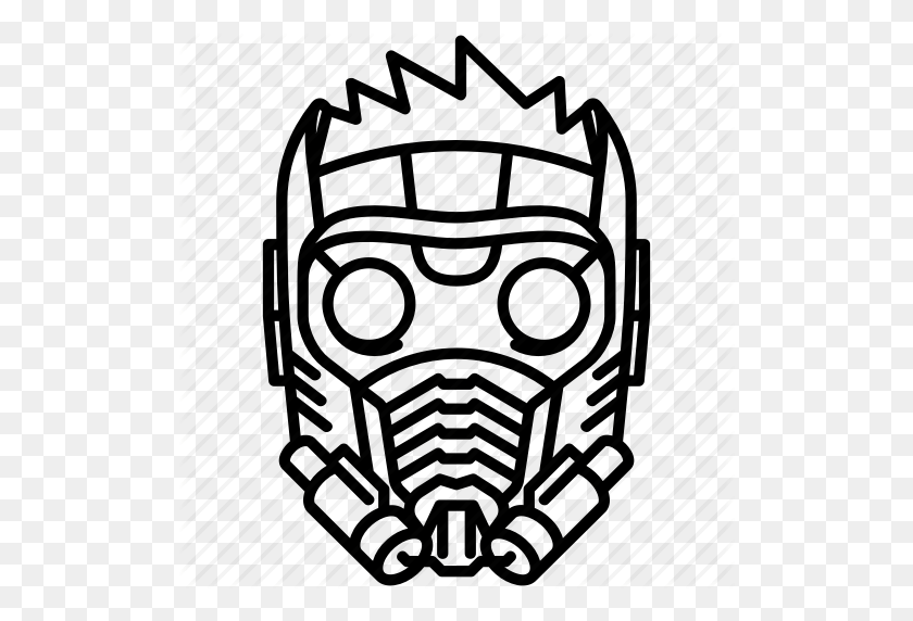 512x512 Gotg, Casco, Marvel, Mcu, Película, Peter Quill, Star Lord Icon - Starlord Png