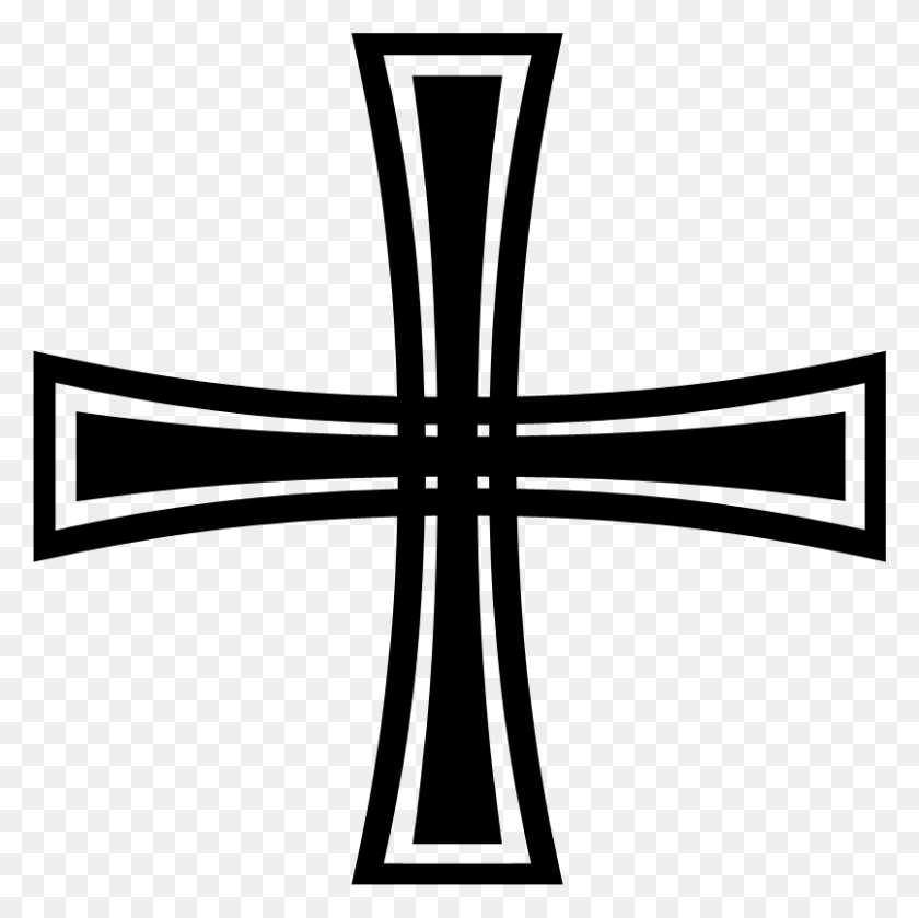 806x806 Gothic Cross - Gothic Cross PNG