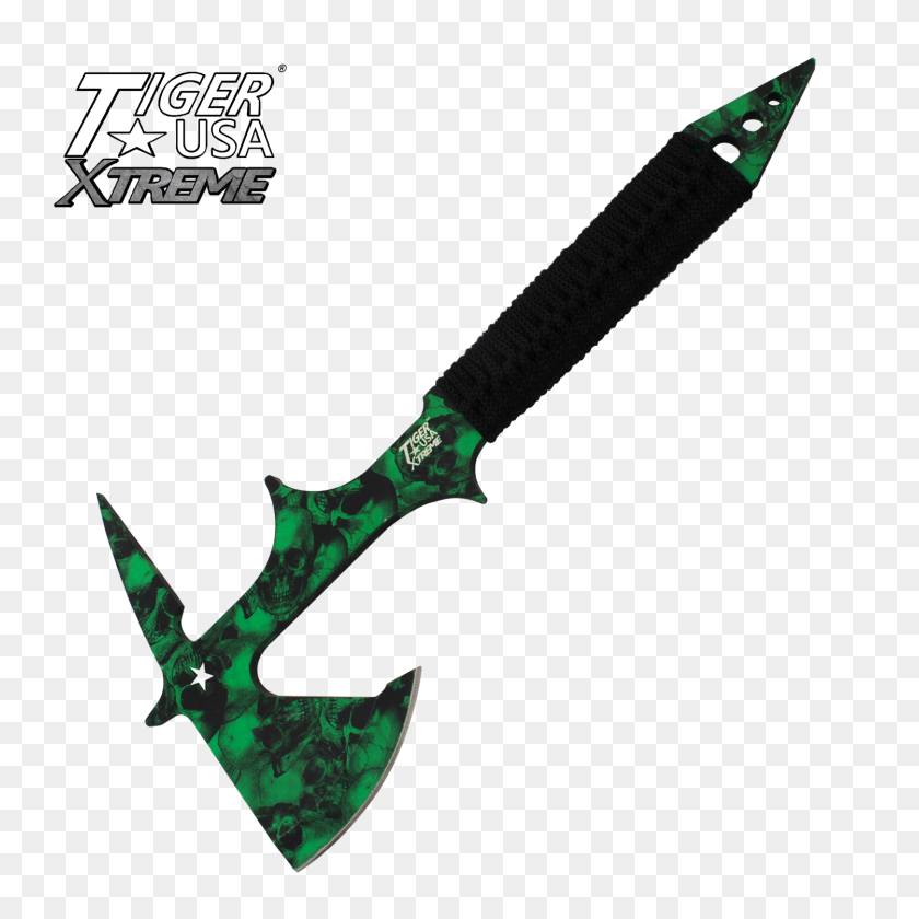 1500x1500 Gothic Throwing Tomahawk Tiger Usa Xtreme Tactical Outdoors Axe - Tomahawk PNG