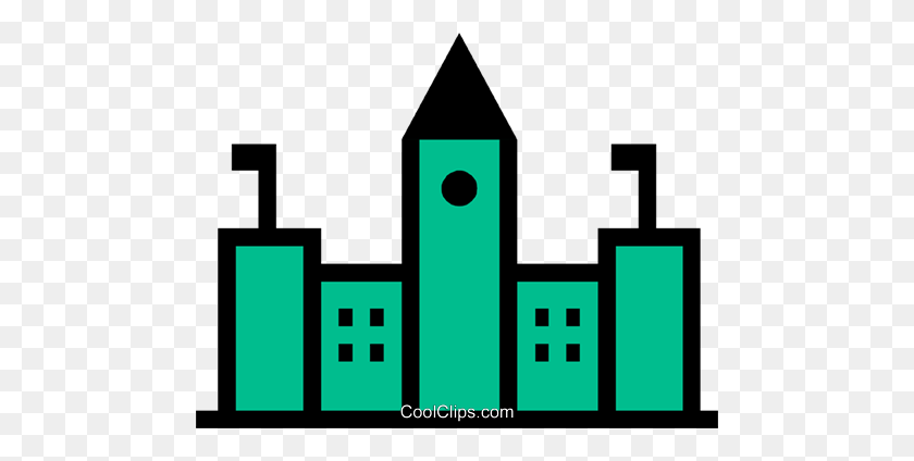 480x364 Government Buildings Royalty Free Vector Clip Art Illustration - Government Building Clipart