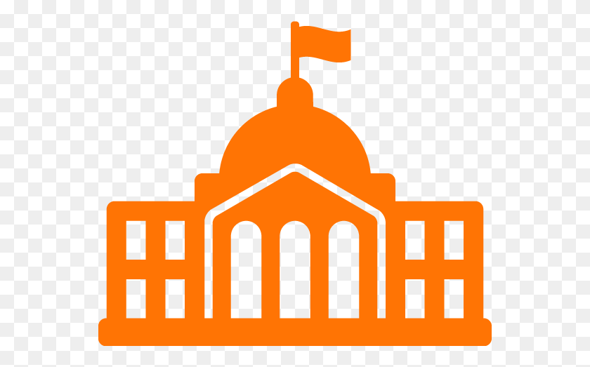 560x463 Правительство Изображения Картинки Оранжевый Флаг Здания - Сравнительный Клипарт