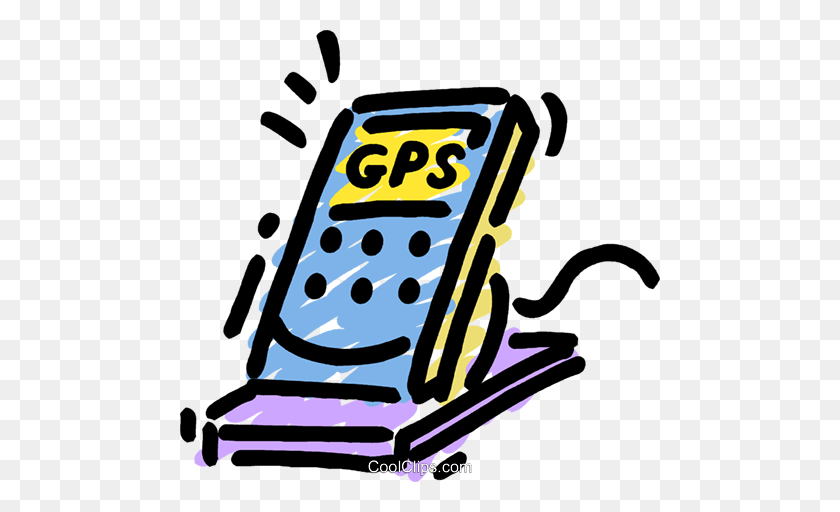 480x452 Gps Global Positioning Satellites Royalty Free Vector Clip Art - Gps Clipart
