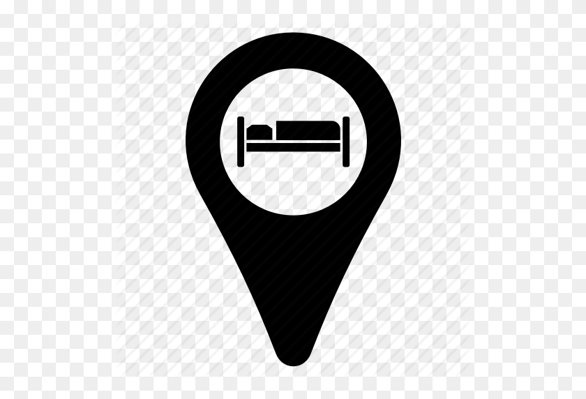 512x512 Gps, Hotel, Location, Map, Marker, Navigation, Pn - Hotel Icon PNG