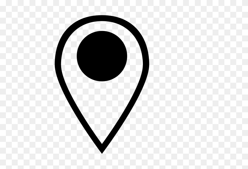 512x512 Gps, Location, Map, Marker, Pin, Stroke Icon - Map Marker PNG