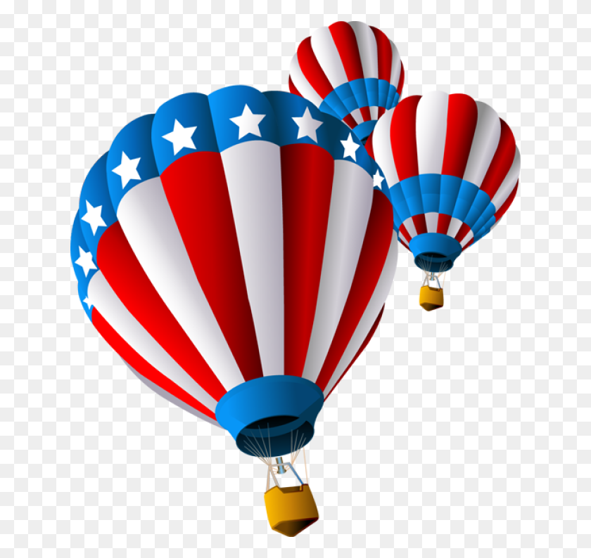 640x734 Grab This Free Clip Art And Celebrate This Of July Clipart - Free Hot Air Balloon Clip Art