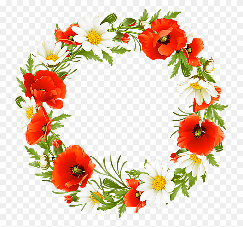 735x724 Coge Este Clipart De Flores De Verano Gratis Y Flor - Imágenes Prediseñadas De Flores Silvestres