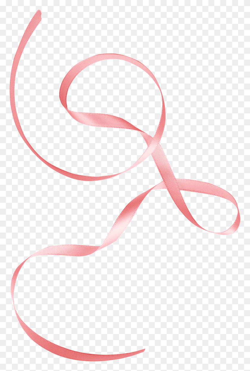 1024x1555 Gradient Pink Ribbon Cartoon Transparent Free Png Download Png - White Gradient PNG