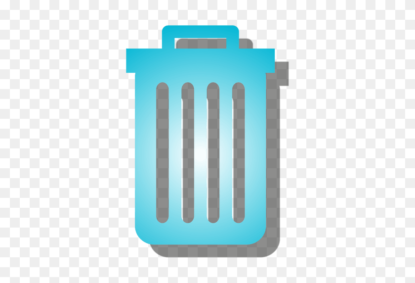 512x512 Gradient Trash Can Icon - Trashcan PNG