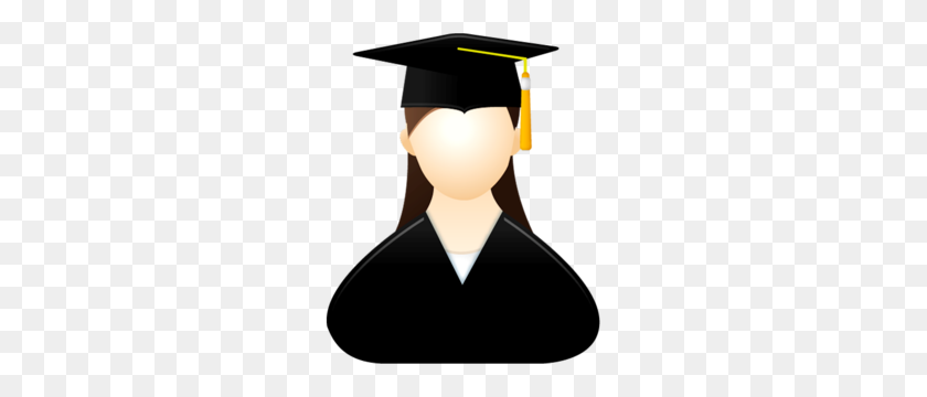 267x300 Graduate Female Free Images - Girl Graduation Clipart
