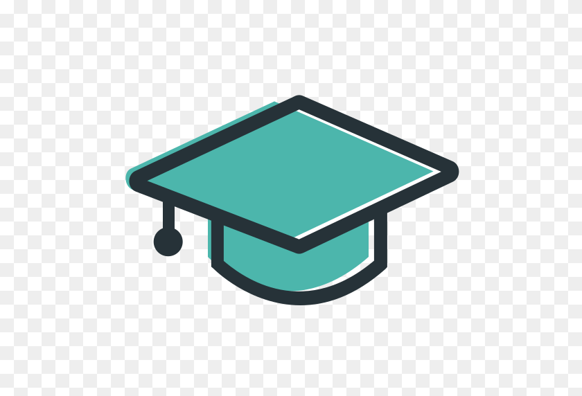 512x512 Graduate, Hat, University, Graduation Cap Icon Free Of Education - Graduation Hat PNG