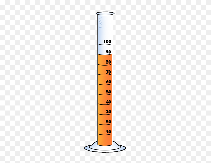209x589 Graduated Cylinder Clip Art - Yellow Lab Clipart