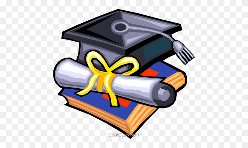 480x441 Graduation Cap And Diploma Clipart Free Download Clip Art - Graduation Gown Clipart