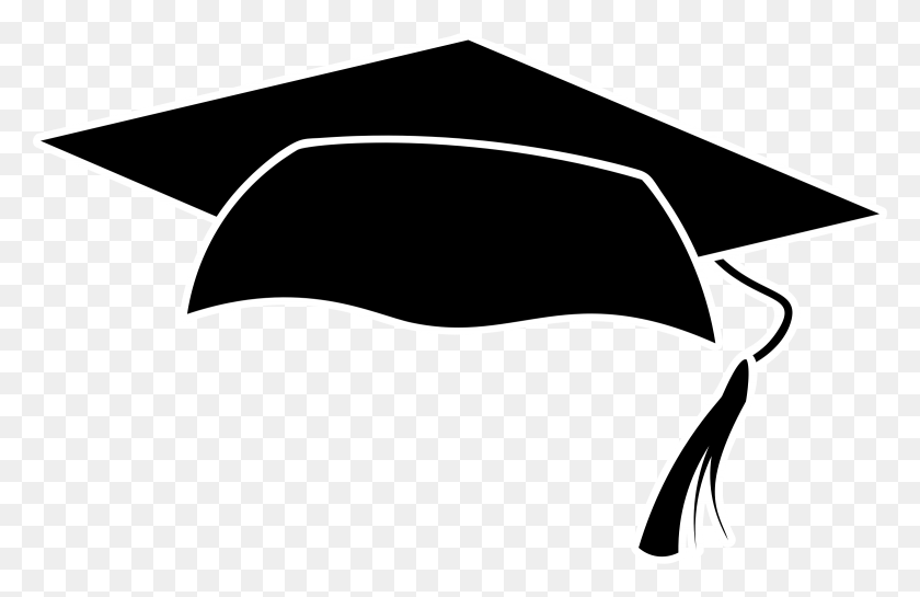 2340x1456 Graduation Cap And Diploma Clipart Png - Diploma Clipart Black And White