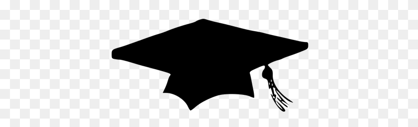 400x197 Graduation Cap And Scroll With Magnifying Glass On White Stock - Scroll Clip Art Free