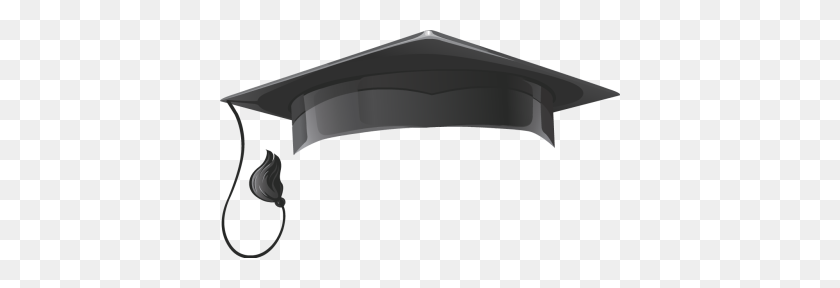 400x228 Graduation Cap Clipart Black And White Clipartfest - Hershey Kiss Clipart Black And White