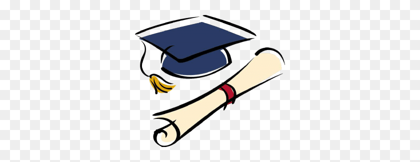 300x264 Graduation Cap Cliparts Free Download Clip Art - Free Clipart Graduation Cap And Diploma