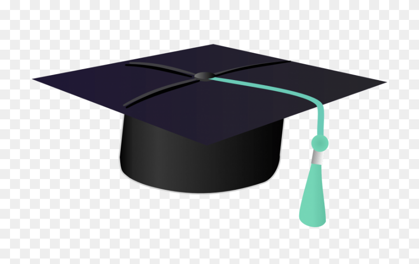 850x514 Graduation Cap Png - Graduation Hat PNG
