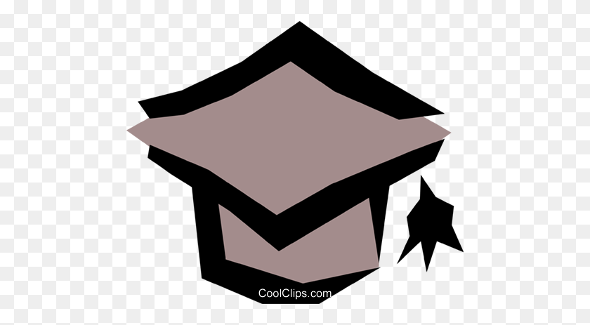 480x403 Graduation Cap Royalty Free Vector Clip Art Illustration - Graduation Cap Clipart Free
