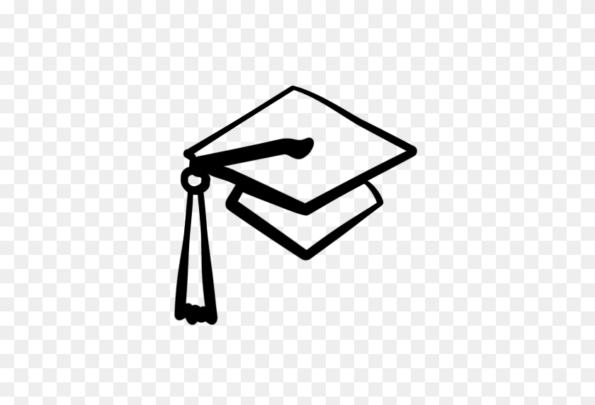 512x512 Gorras De Graduación - Clipart De Grado Universitario