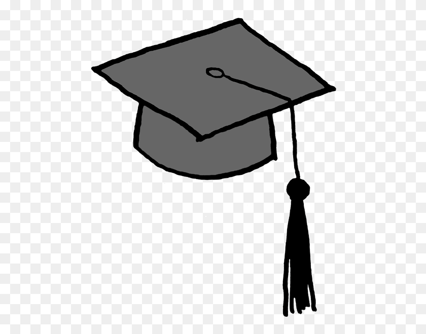 500x599 Graduation Ceremony Square Academic Cap Clip Art - Graduation Hat Clipart