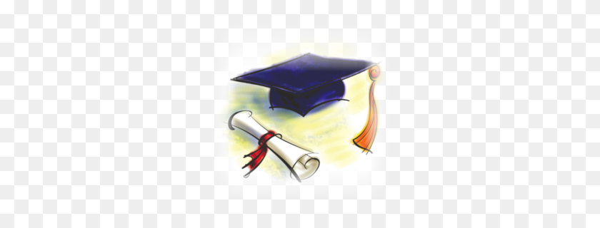 260x260 Clipart De Graduación - Gorro De Graduación Y Diploma De Clipart Gratis