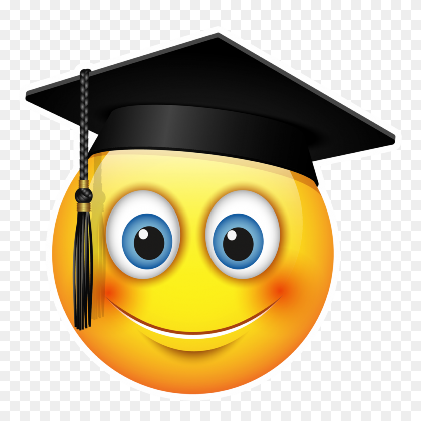 1024x1024 Graduation Emoji Pop Studios Props - Formatura PNG