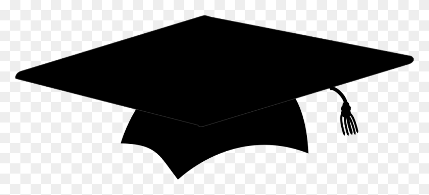 1000x414 Graduation Hat - Graduation Cap 2017 Clipart