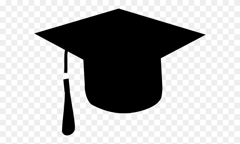 600x445 Graduation Hat Graduation Cap Clipart Clip Art Library - Black And White Cake Clipart