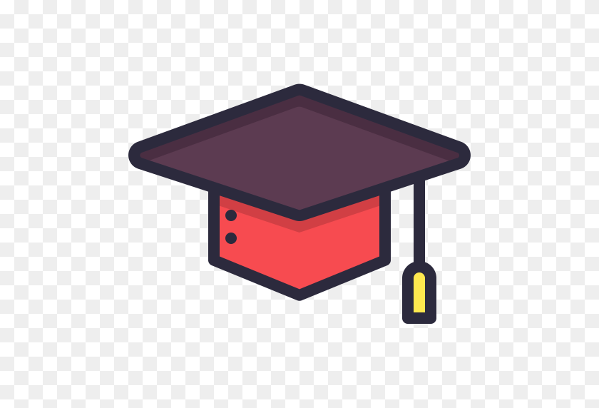 512x512 Graduation Icons - Birrete PNG