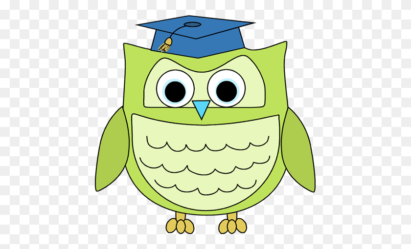 453x450 Graduation Owl Clip Art - Kindergarten Graduation Clipart
