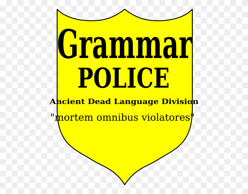 504x599 Grammar Police Latin Clip Art - Latin Clipart